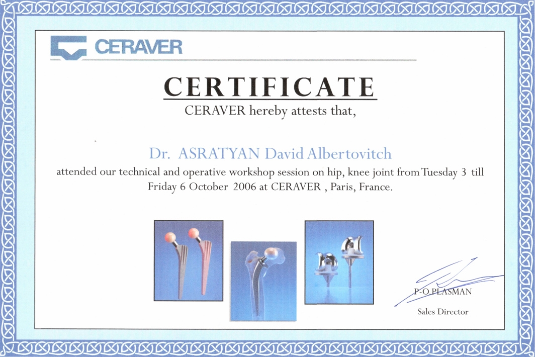 CREAVER Certificate